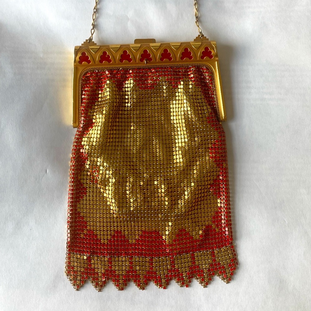 vintage 1920s art deco mesh bag